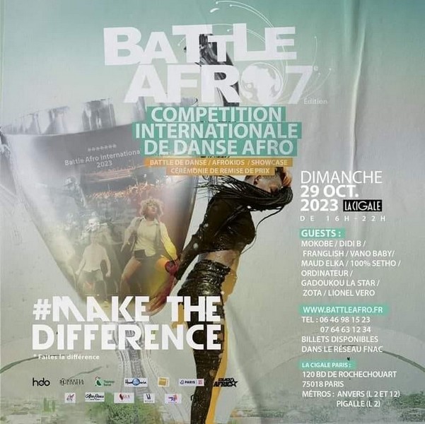 , Compétition internationale de danse afro : 7e édition du Battle à Paris